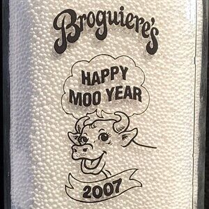 Broguiere's Dairy Milk Bottle HAPPY NEW YEAR 2007 - holidays